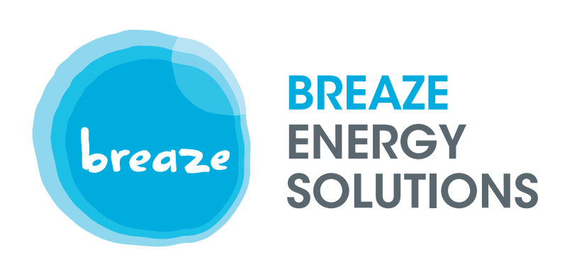 BREAZE Energy Solutions Logo.  Local Support in the Central Highlands and Western District of Victoria.
