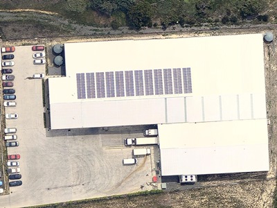 Solar Panel Installation Natures Cargo Ballarat Aerial Photo