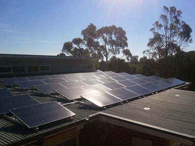 Tindo Solar Panels on Woodend Primary School Stage 02 12kW 01